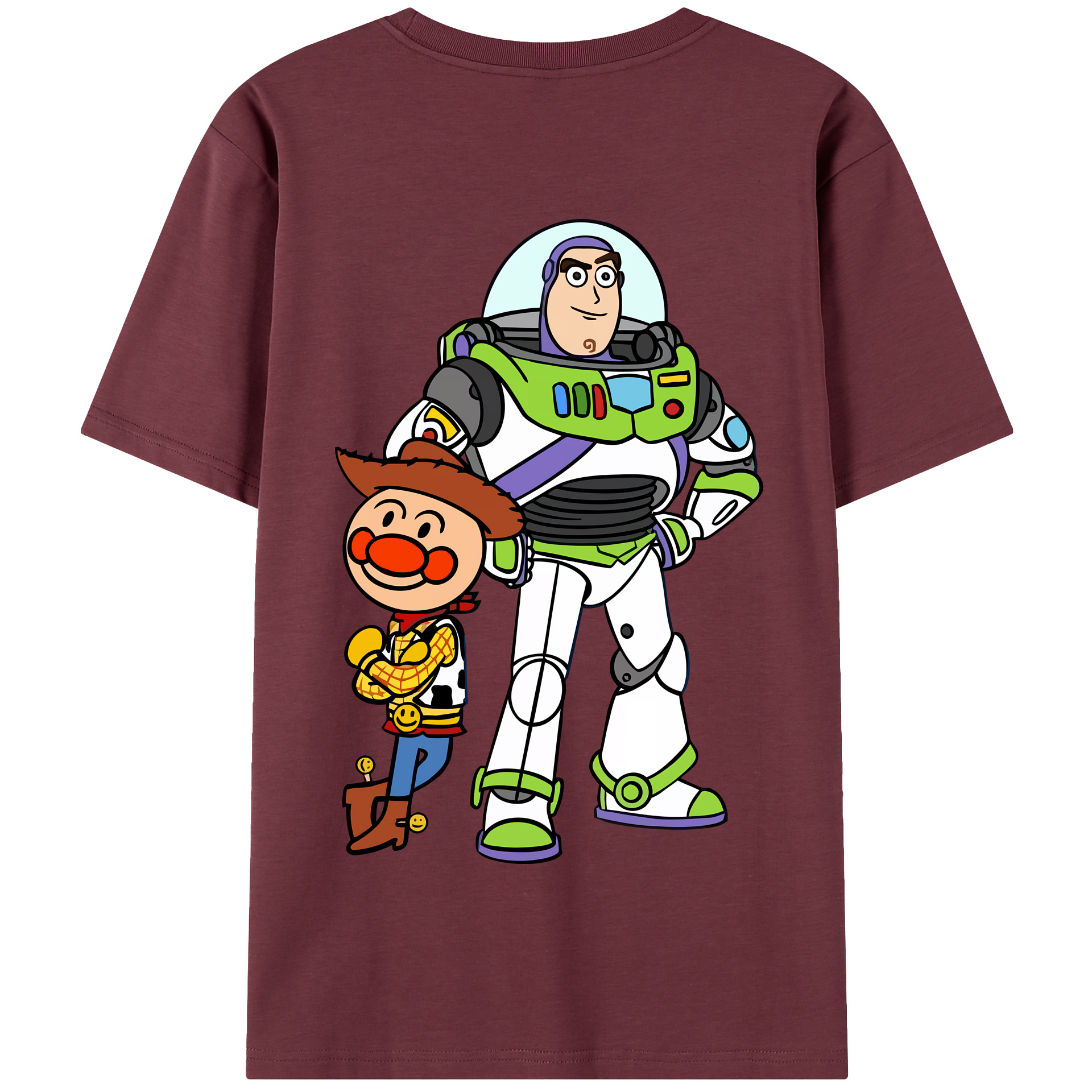 （画像用） アンパンマン Anpanman 綿100％半袖Tシャツ（背面プリント）